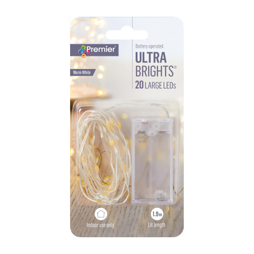Prem 20 LED Pinwire Warm White
