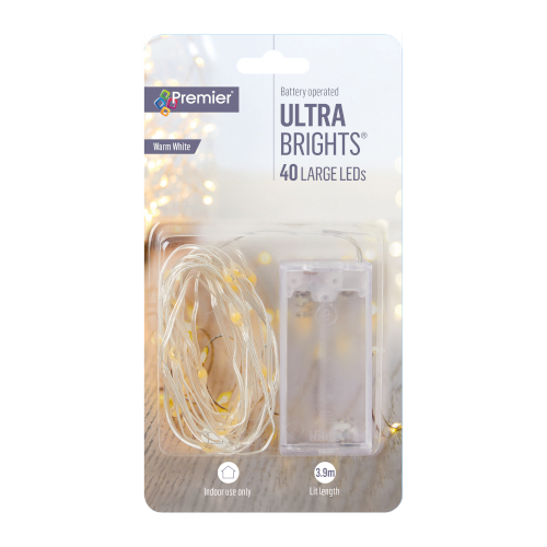 Battery UltraBrights 40 Warm White