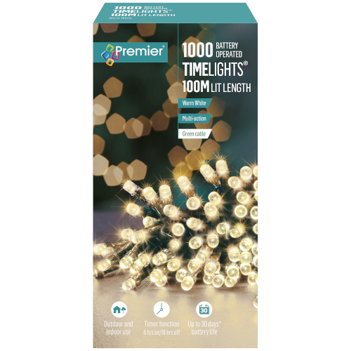 Battery Timelights 1000 Warm White