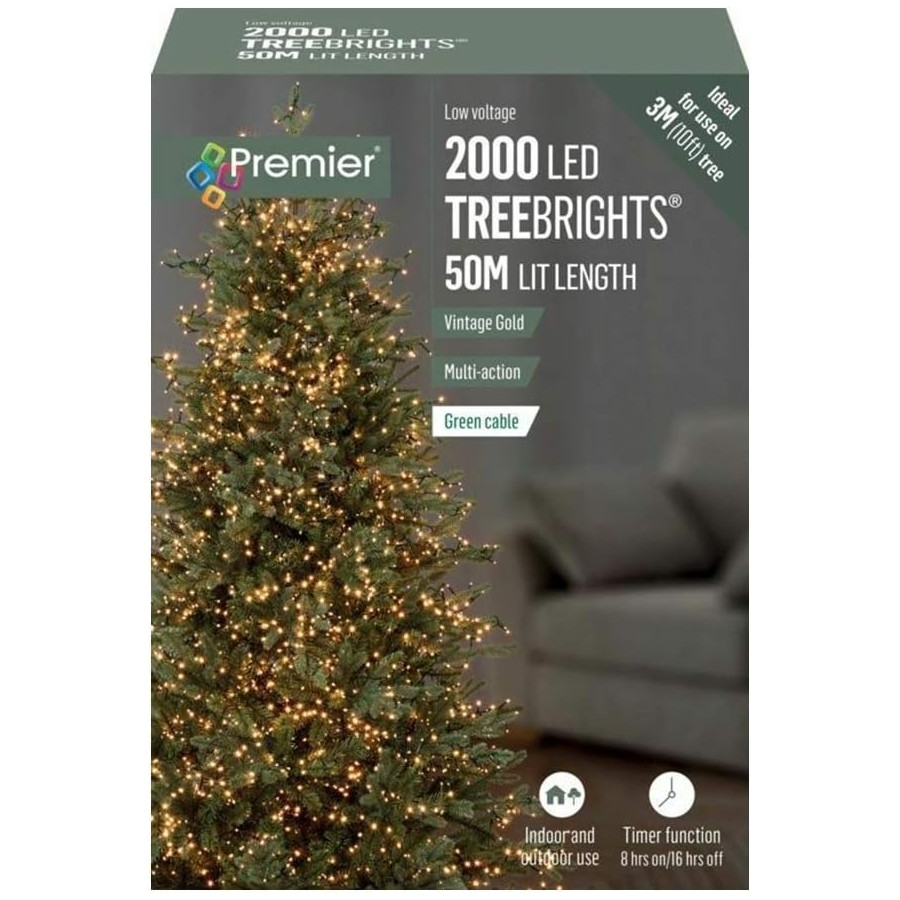 LED Treebrights 2000 Vintage Gold