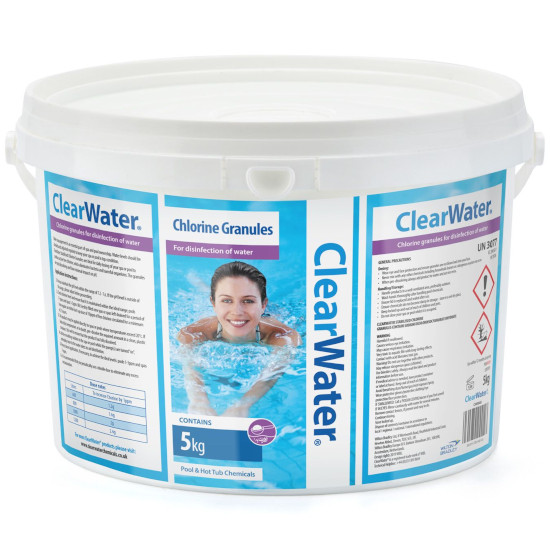 ClearWater Chlorine Granules 5kg Tub