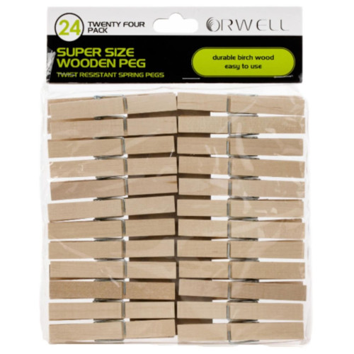 Orwell Large Wooden Pegs